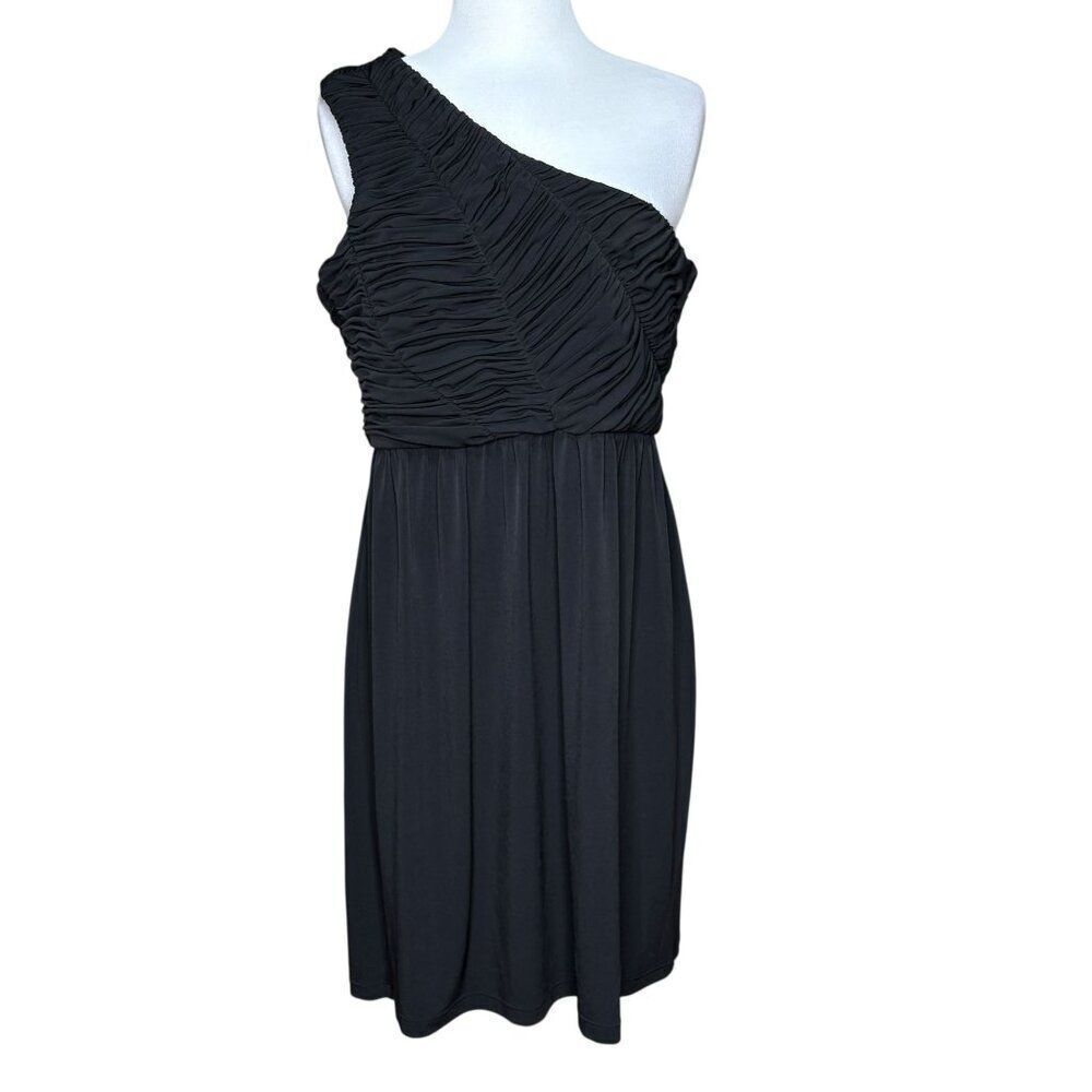 Gianni Bini One Shoulder Black Dress Size Large Cocktail